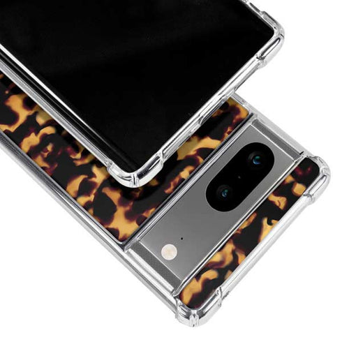 Tortoise Shell Google Pixel 8a Clear Case